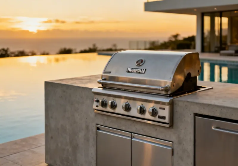 Modern Minimalist Outdoor Kitchen